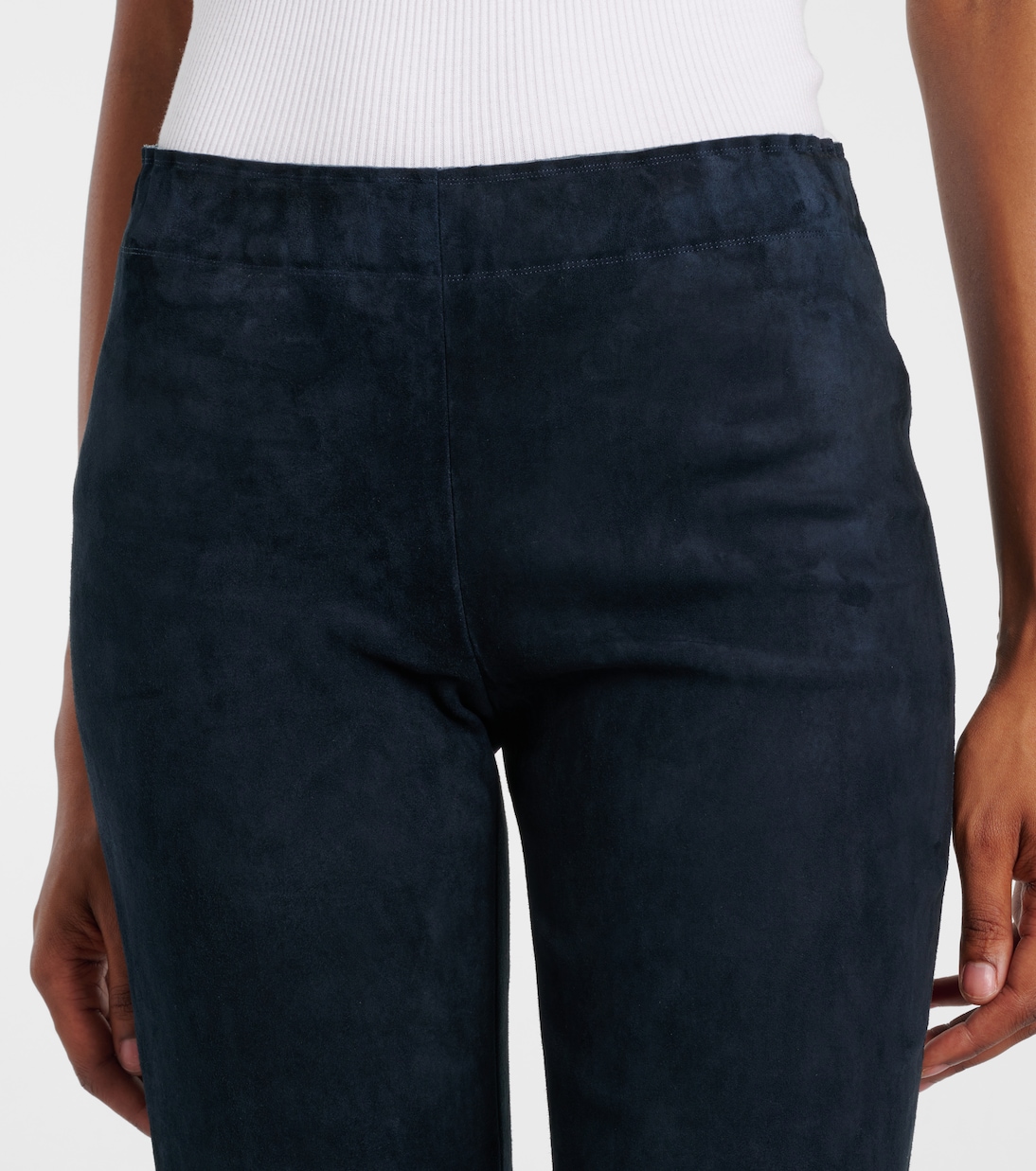 Jacky suede slim pants | Stouls