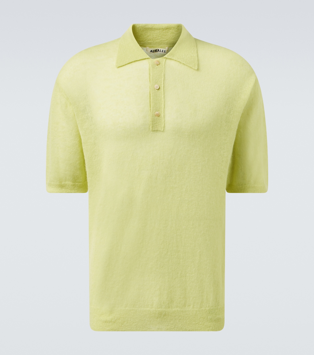 Mohair-blend polo sweater | Auralee