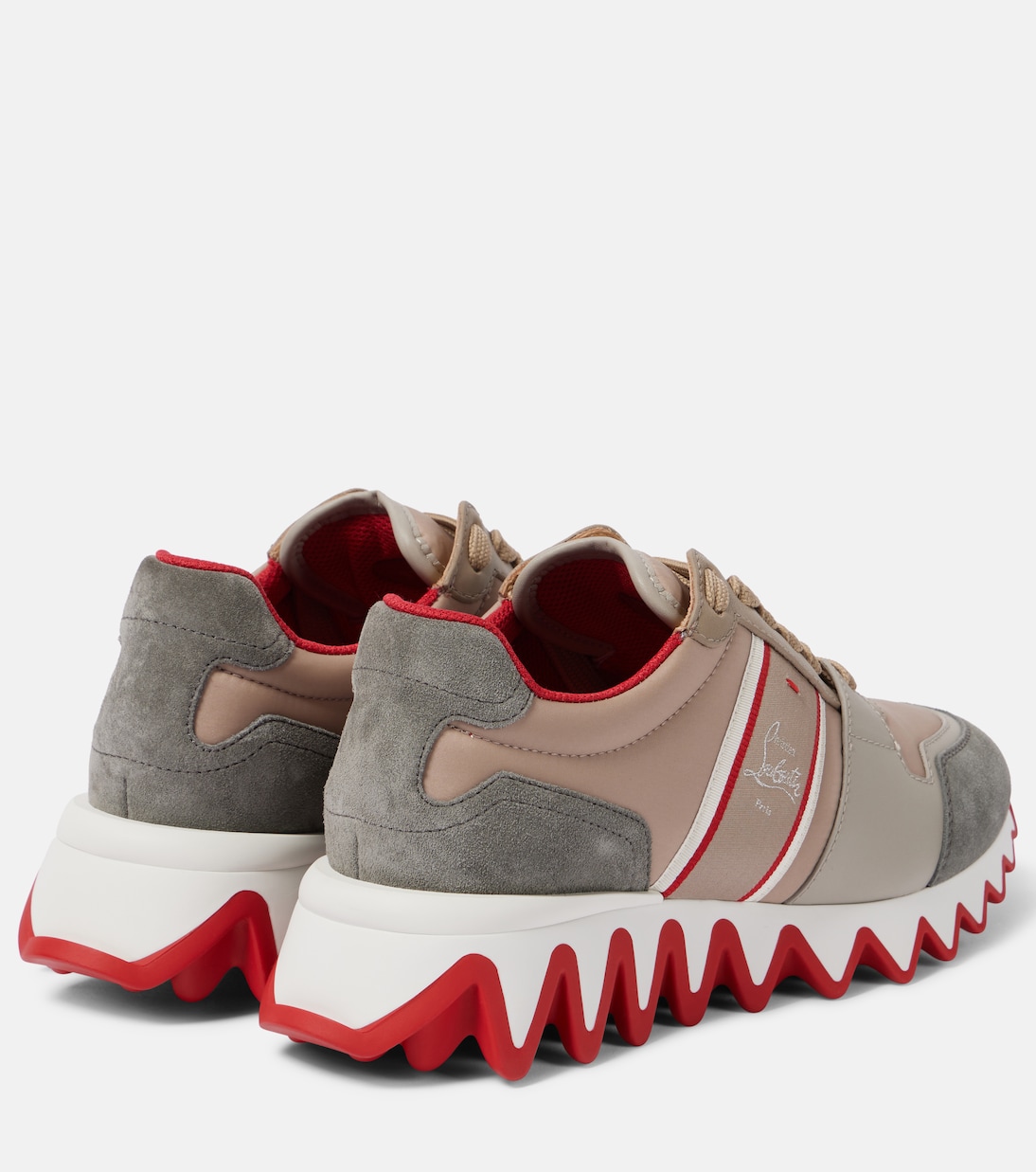 Nastroshark suede-trimmed sneakers | Christian Louboutin
