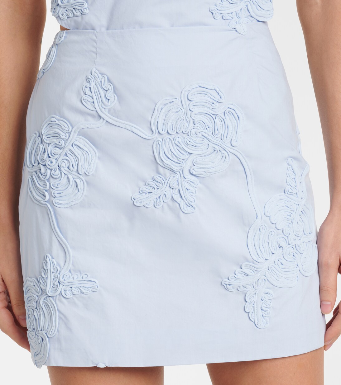 Bestickter Minirock aus Baumwolle | Rotate