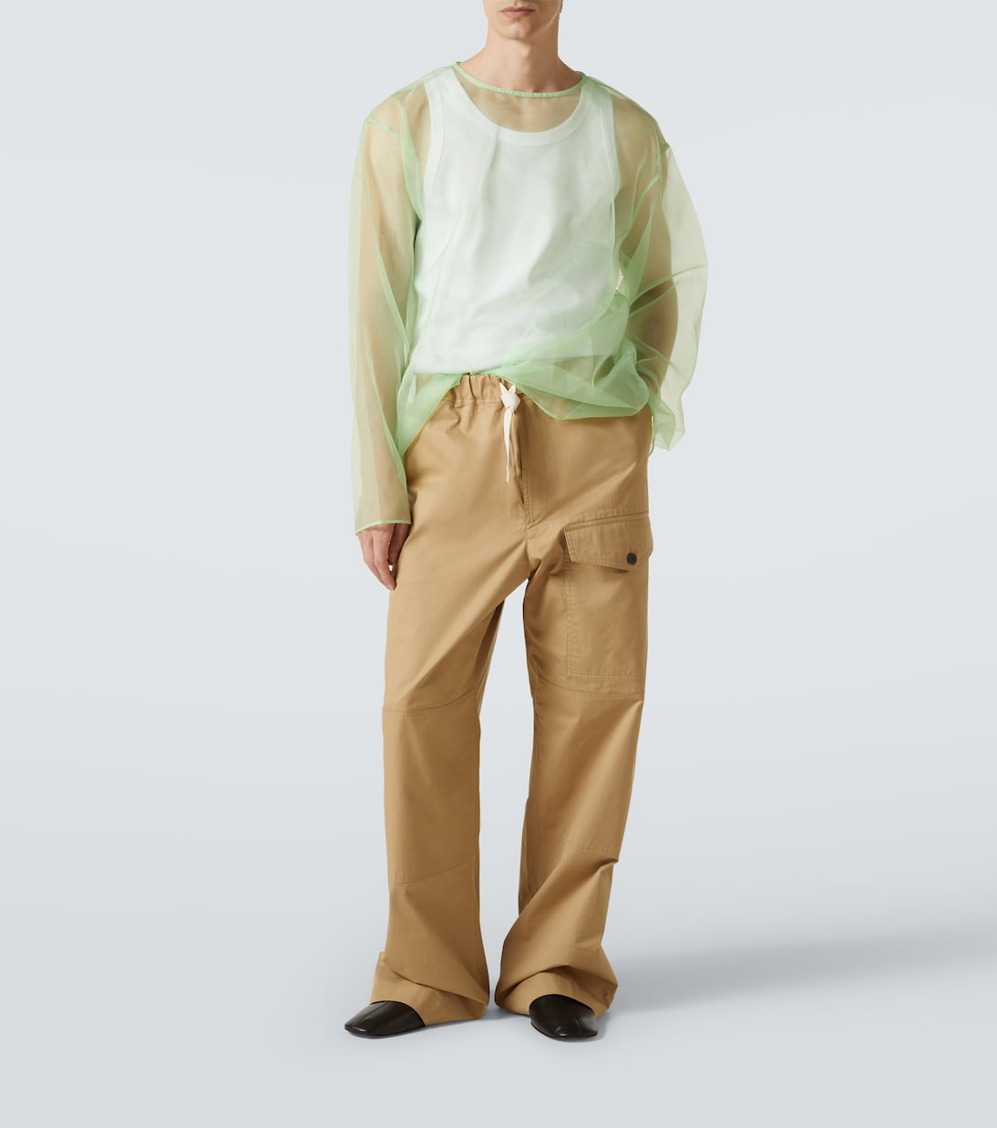 Oversized sheer top | Dries Van Noten