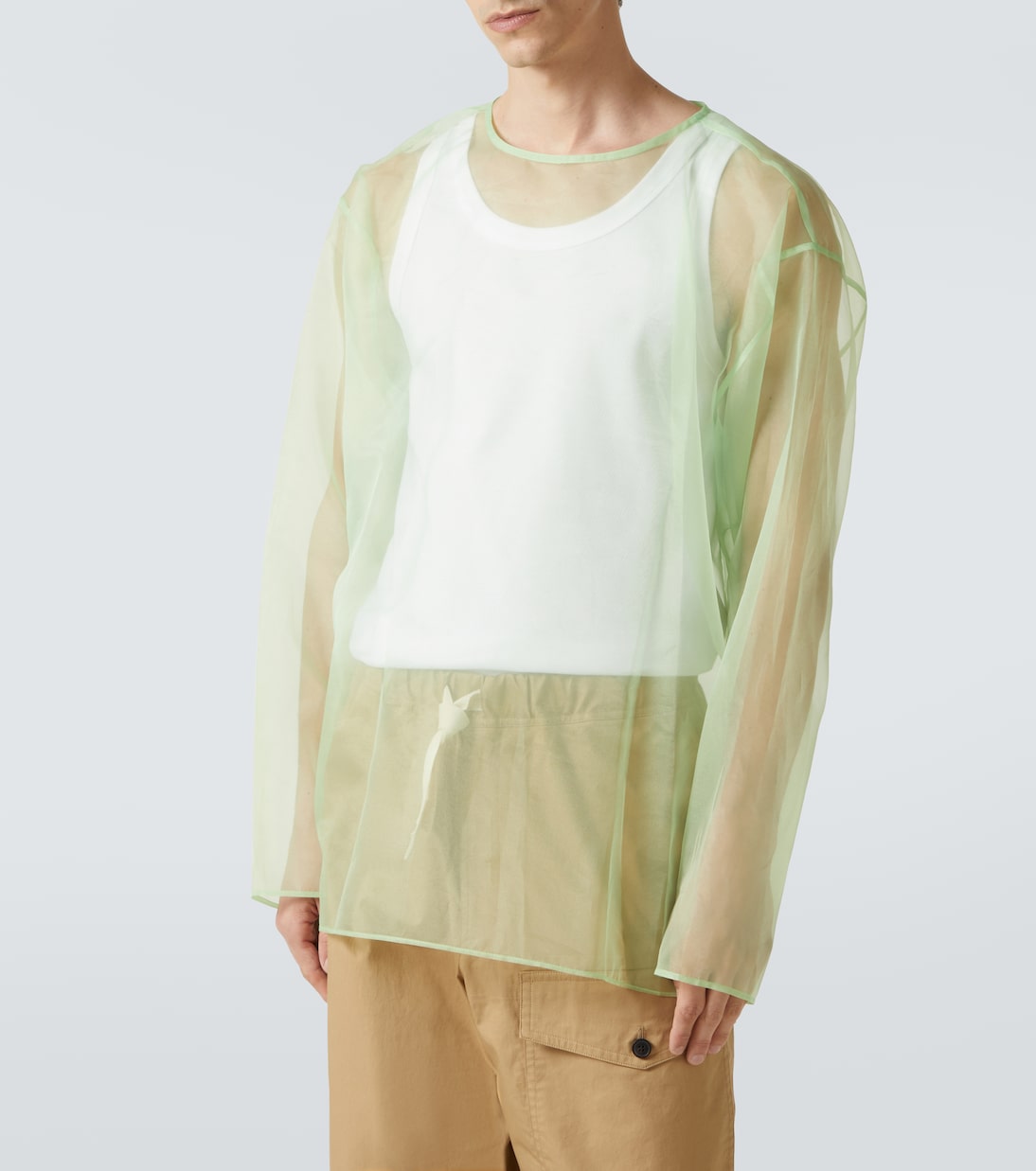 Oversized sheer top | Dries Van Noten