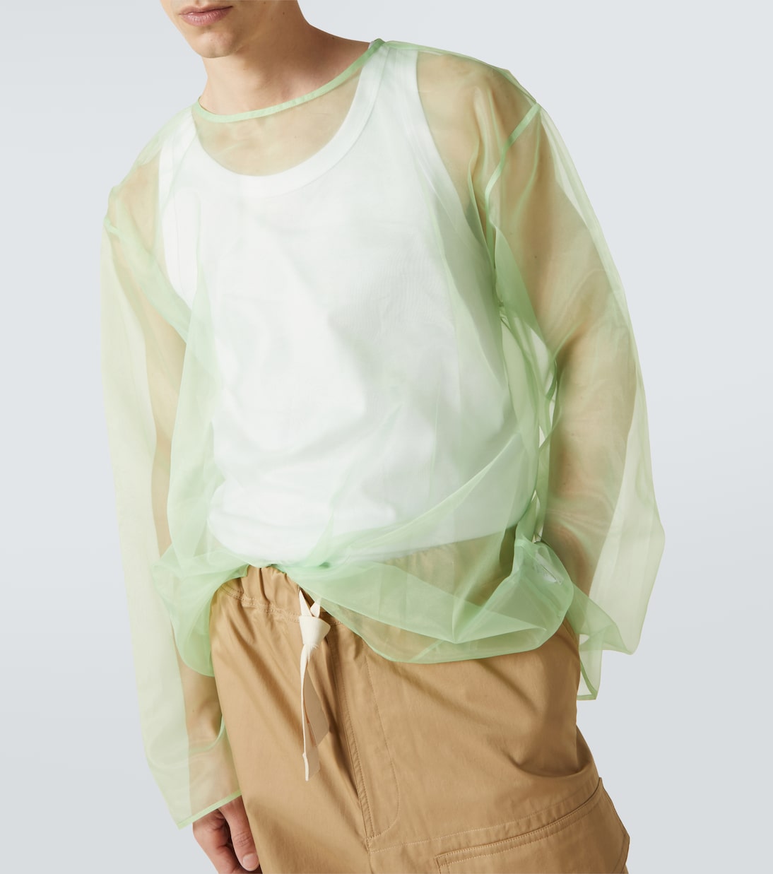 Oversized sheer top | Dries Van Noten