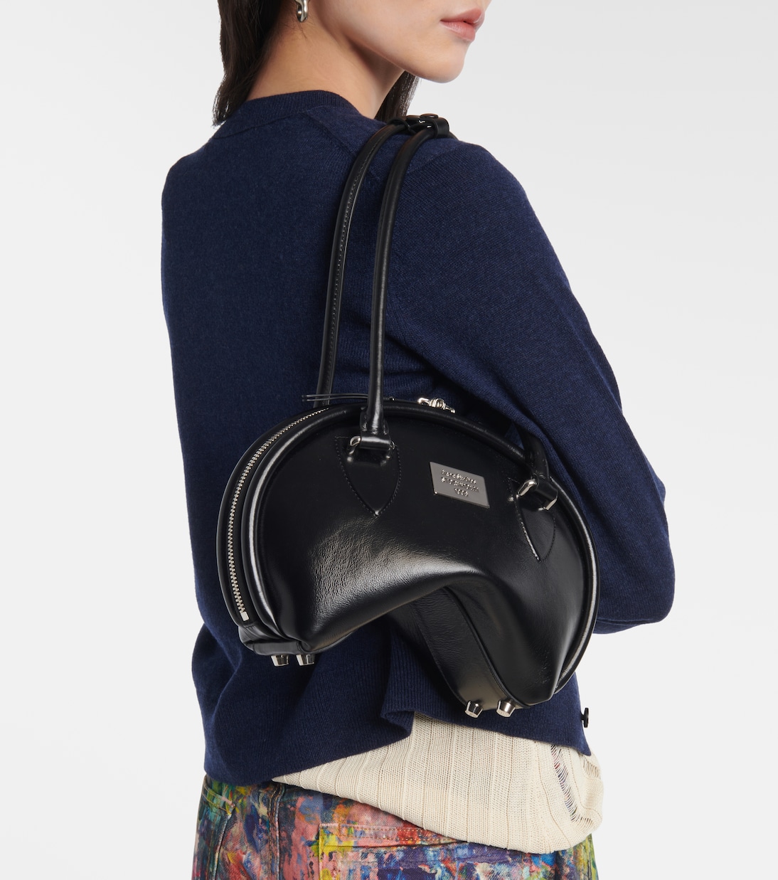 Borsa a spalla Bowlina Mini in pelle | Acne Studios