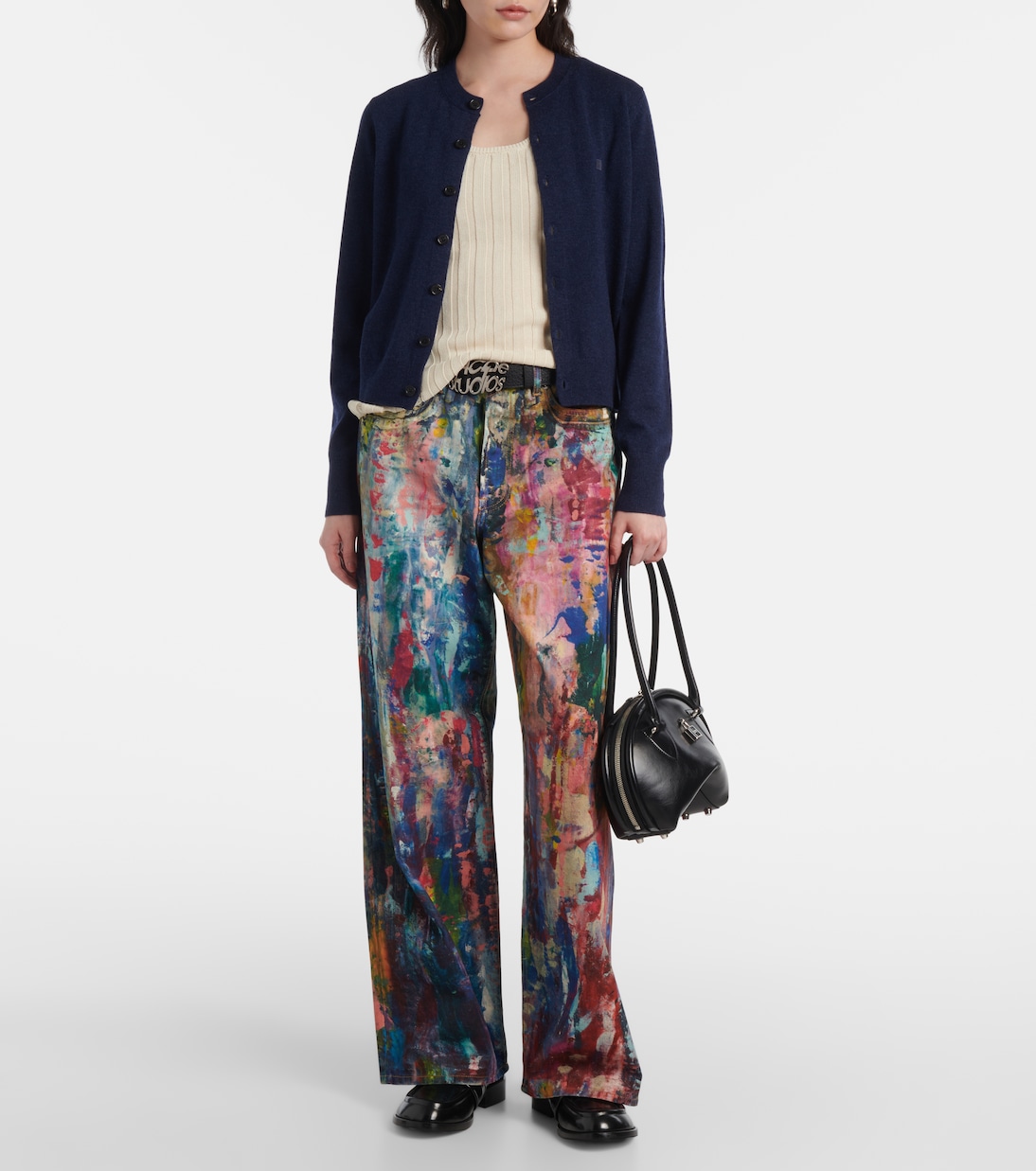 Borsa a spalla Bowlina Mini in pelle | Acne Studios