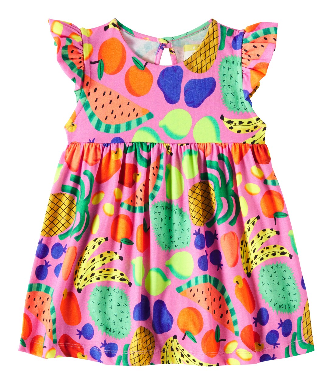 Baby ruffled printed cotton dress | Fábula