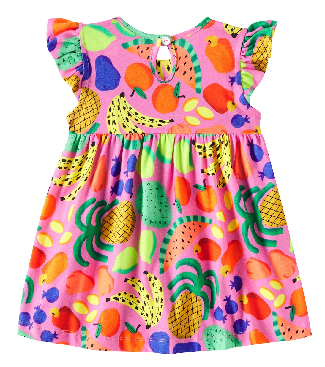 Baby ruffled printed cotton dress | Fábula