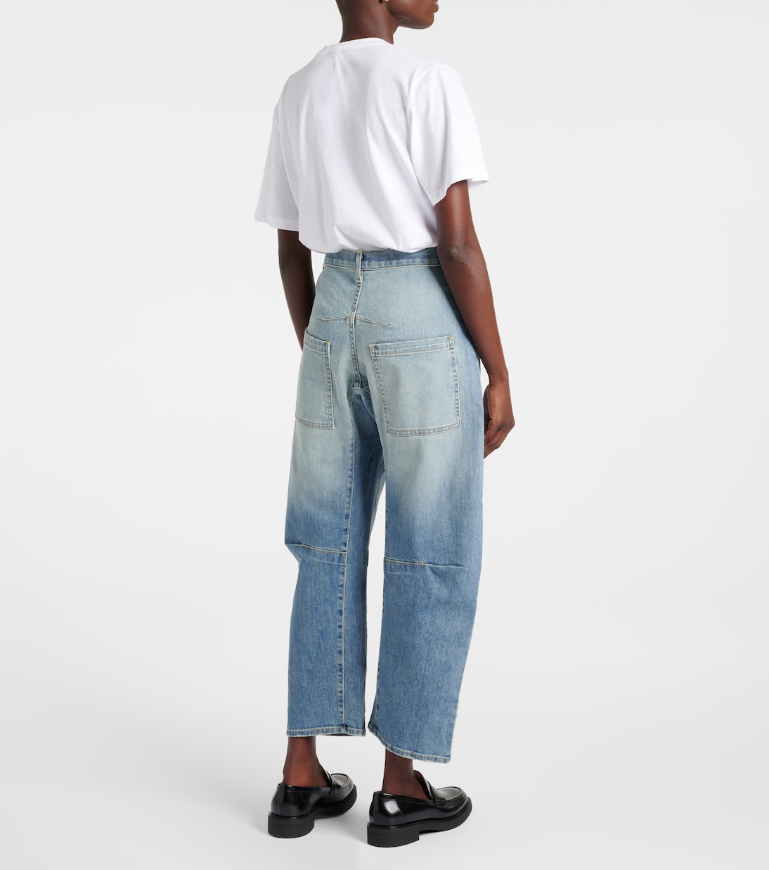 Jeans barrel Shon de tiro alto | Nili Lotan