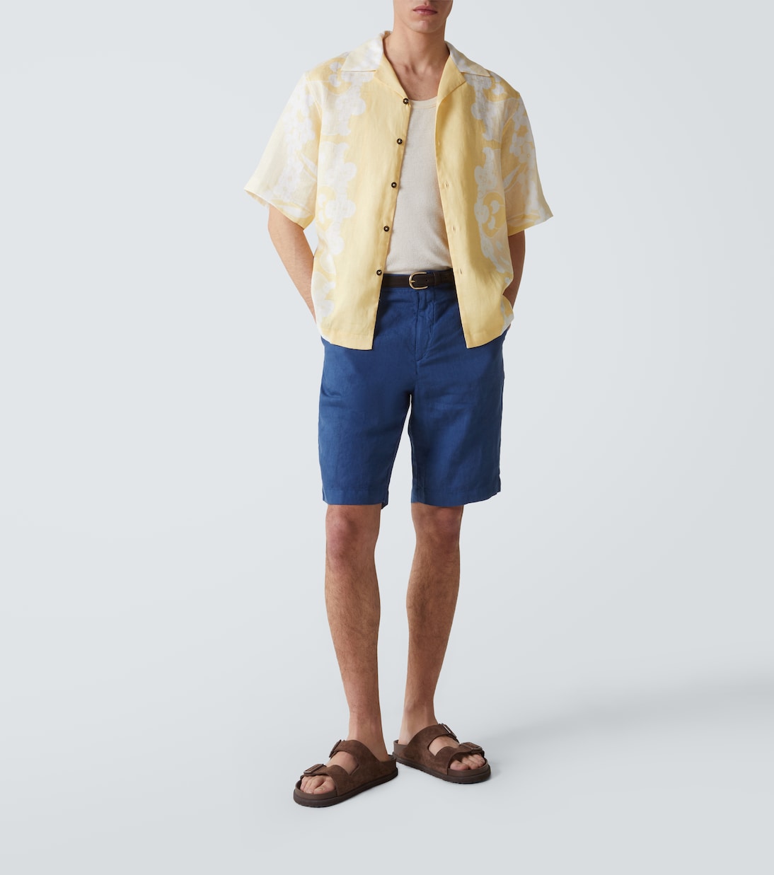 Bermudas Ajaccio de lino | Fedeli