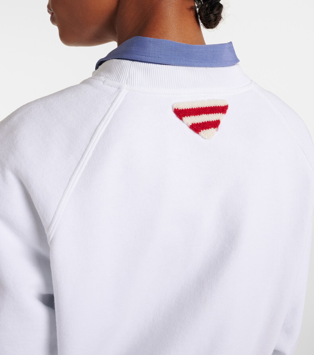 Sudadera de jersey de algodón con logo | Prada