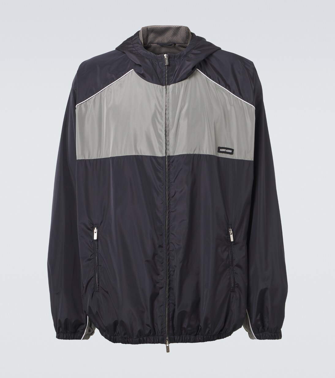 Logo oversized track jacket | Miu Miu