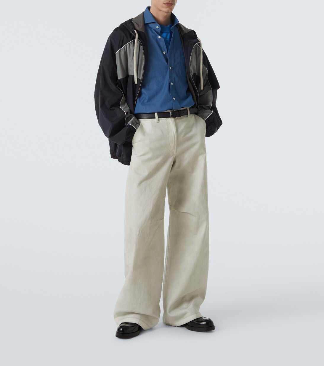 Logo oversized track jacket | Miu Miu