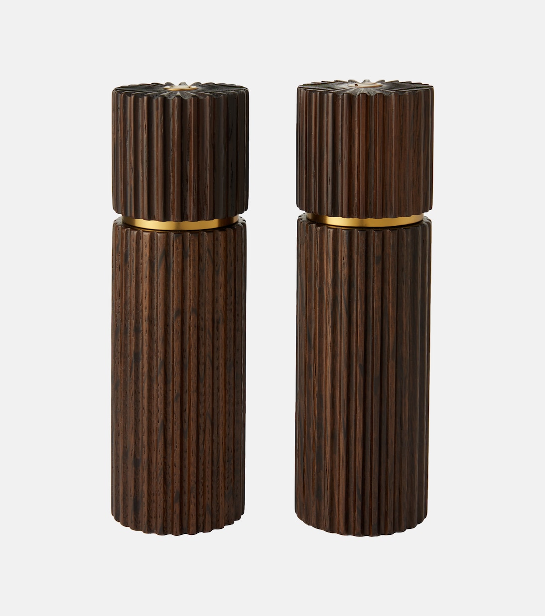 Ionic oak salt and pepper grinders | L'Objet