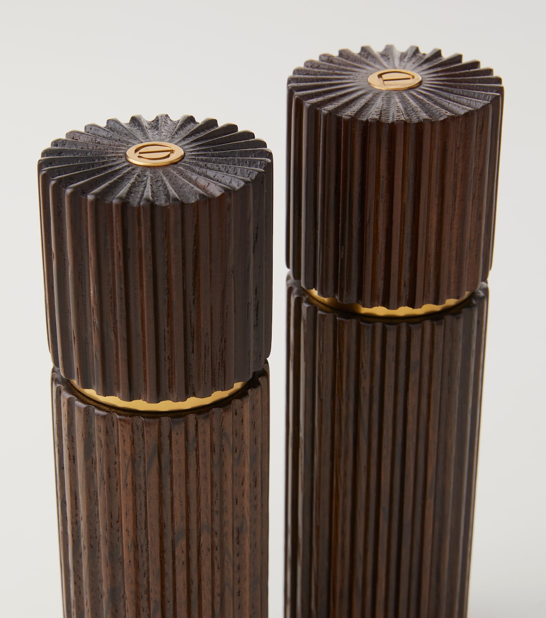 Ionic oak salt and pepper grinders | L'Objet