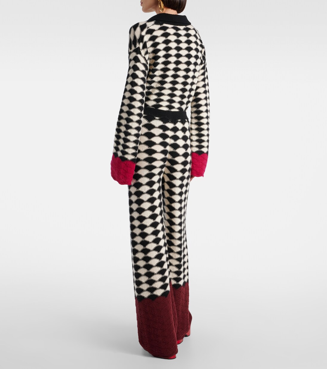 Weite Hose Lounge aus Wolle | La DoubleJ