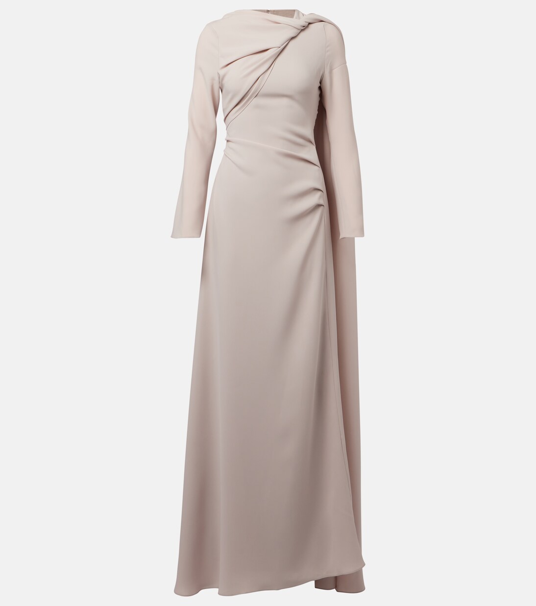 Draped silk gown | Marmar Halim