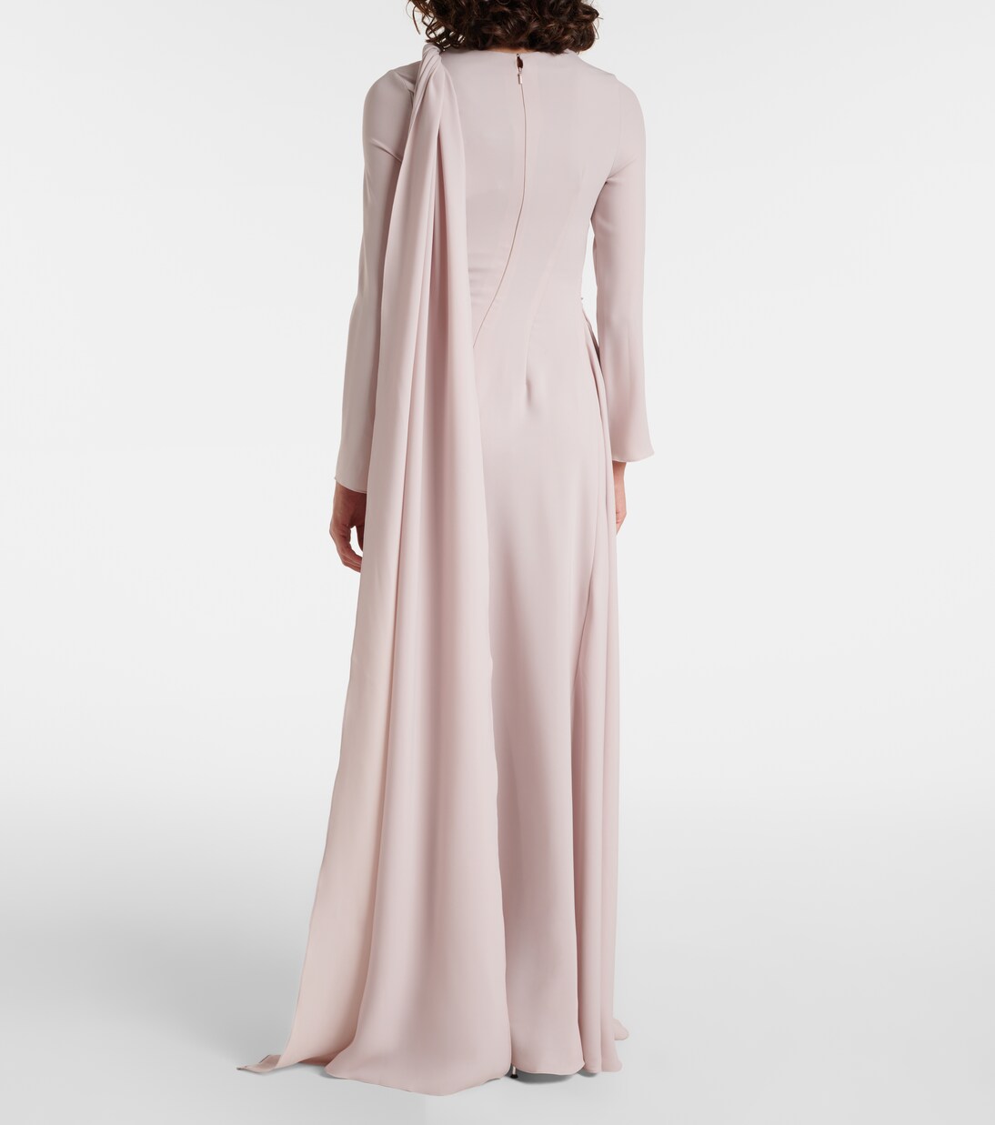 Draped silk gown | Marmar Halim