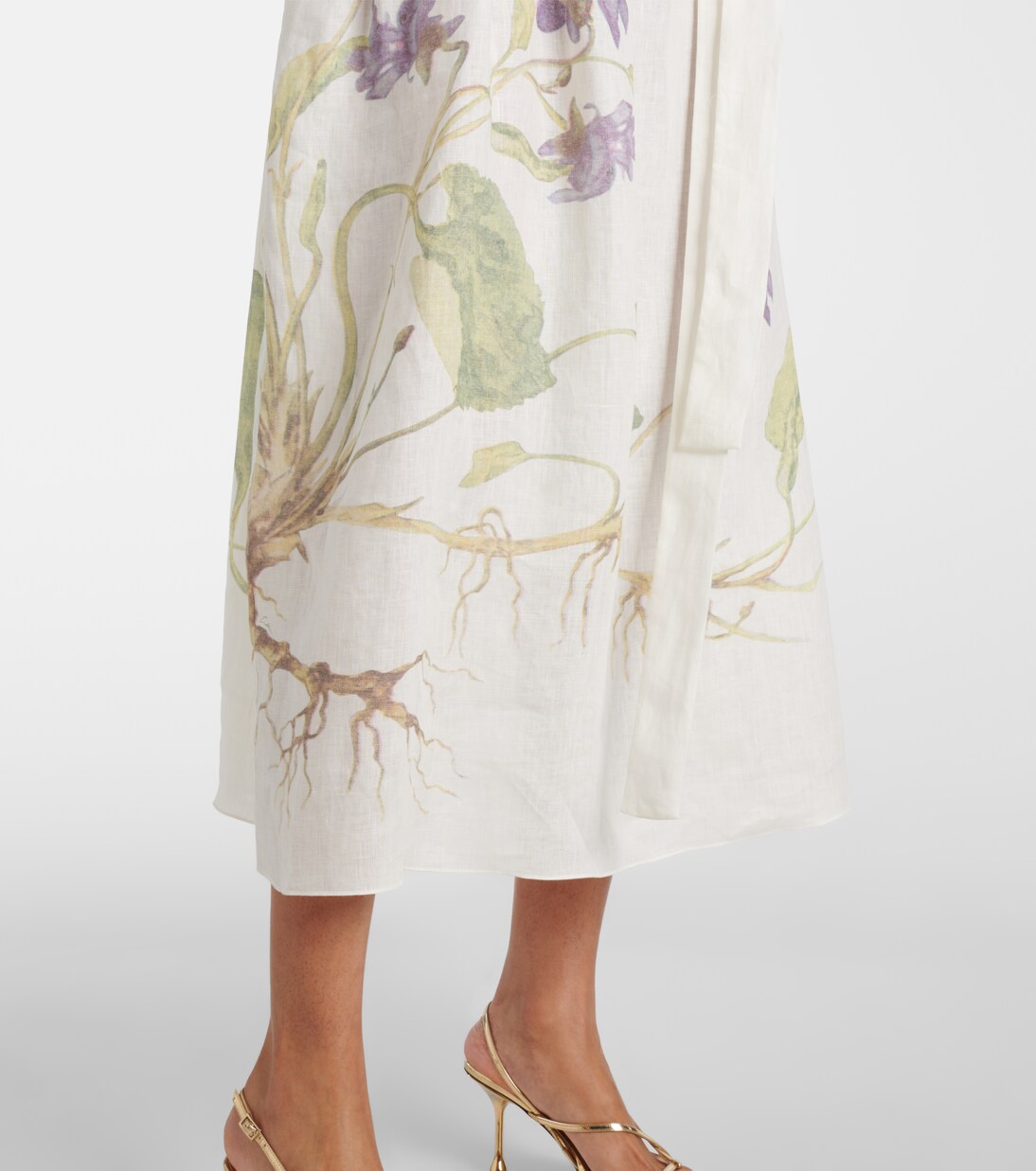 Wickelkleid aus Leinen | Erdem