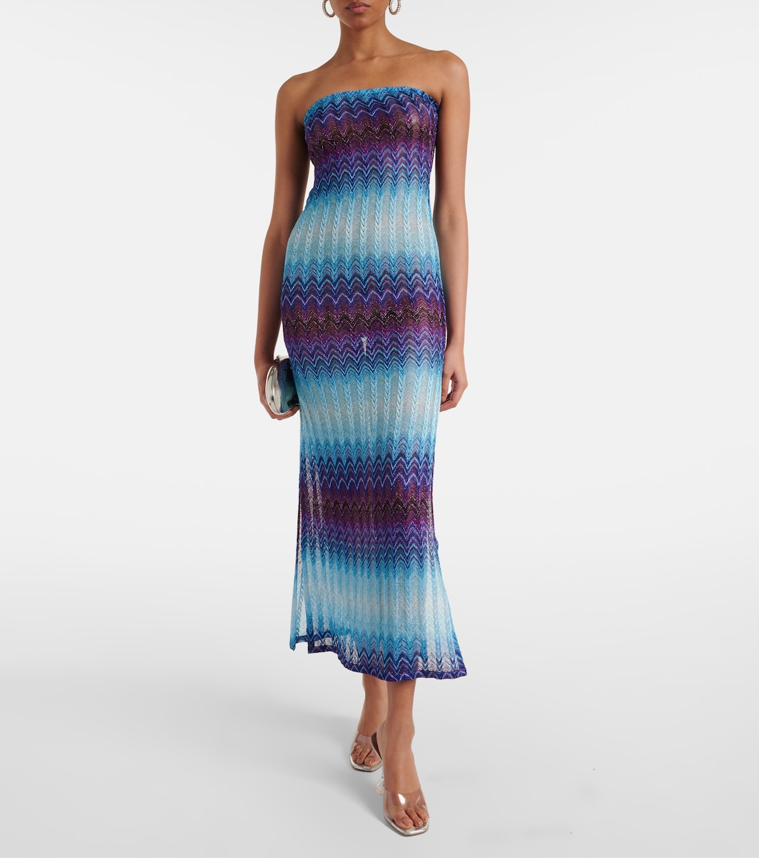 Maxikleid aus Häkelstrick | Missoni