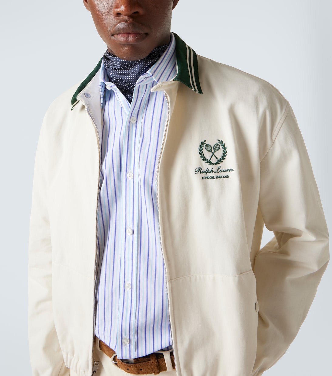 Cotton and cashmere bomber jacket | Ralph Lauren Purple Label