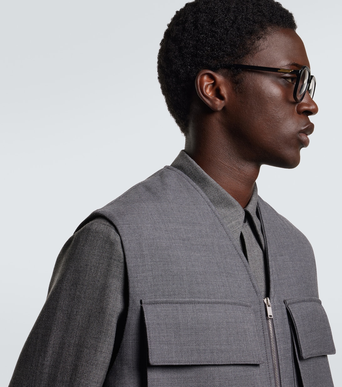 Oversized rectangular glasses | Bottega Veneta