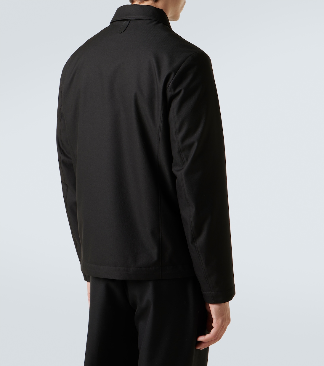 Leather-trimmed jacket | Canali