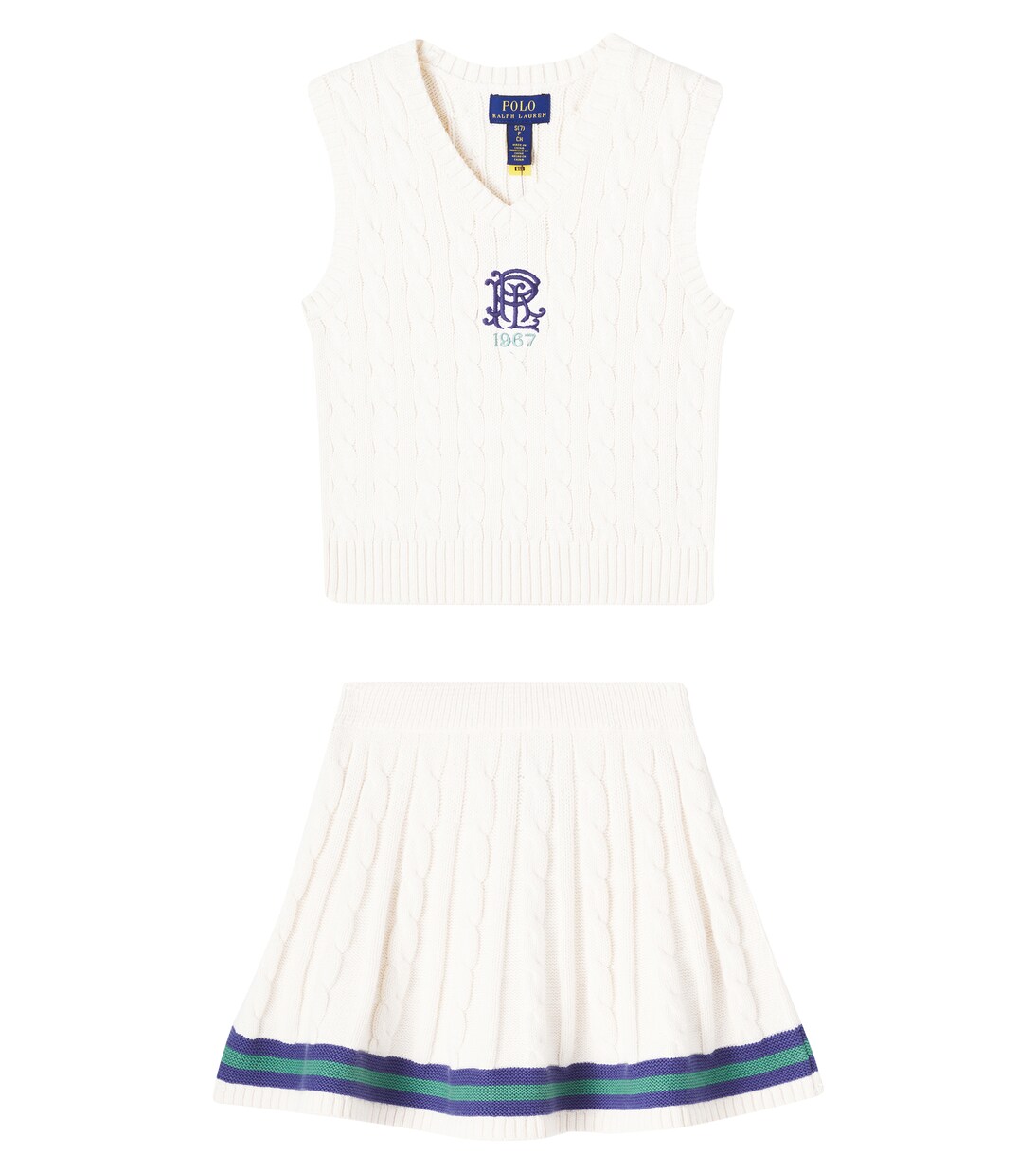 Ribbed-knit cotton sweater vest | Polo Ralph Lauren Kids