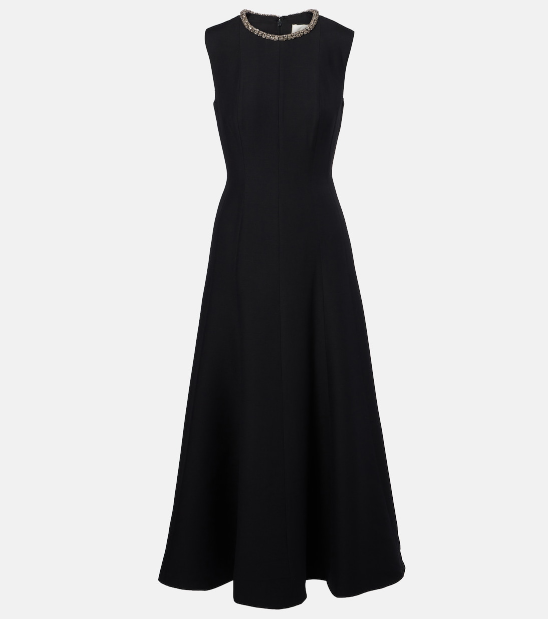 Embellished wool and silk midi dress | Roland Mouret