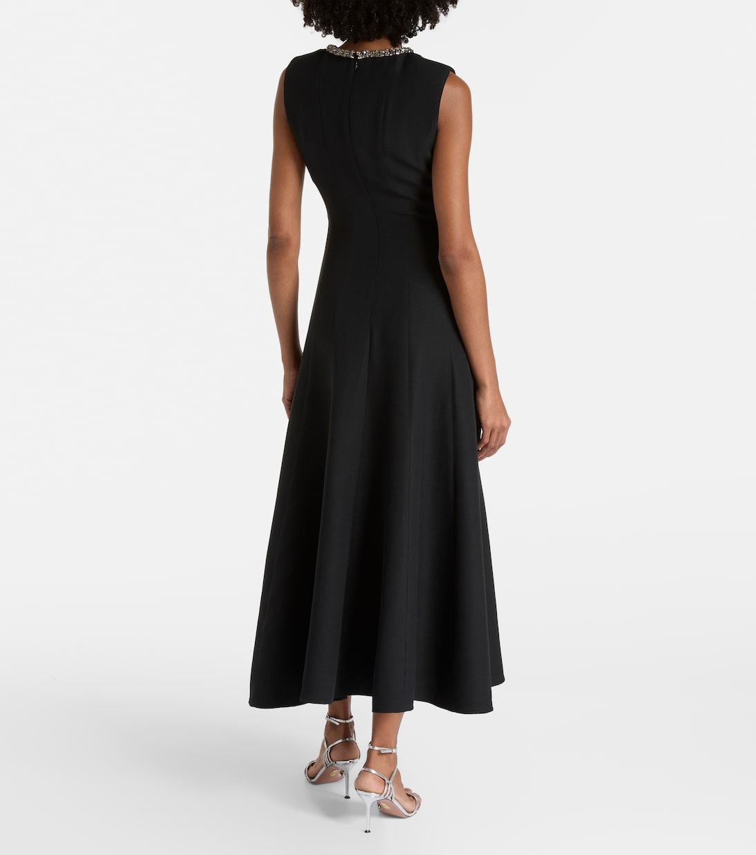 Embellished wool and silk midi dress | Roland Mouret