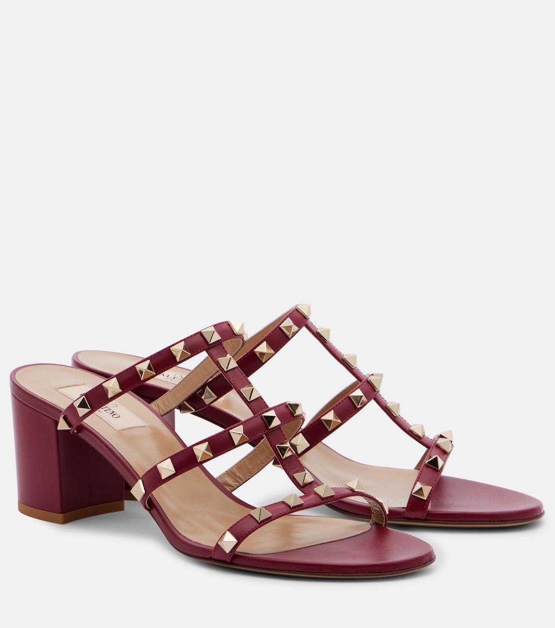 Sandalen Rockstud 70 aus Leder | Valentino Garavani