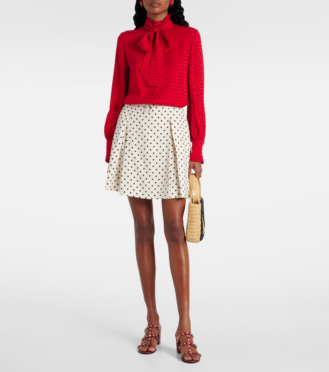 Sandalen Rockstud 70 aus Leder | Valentino Garavani