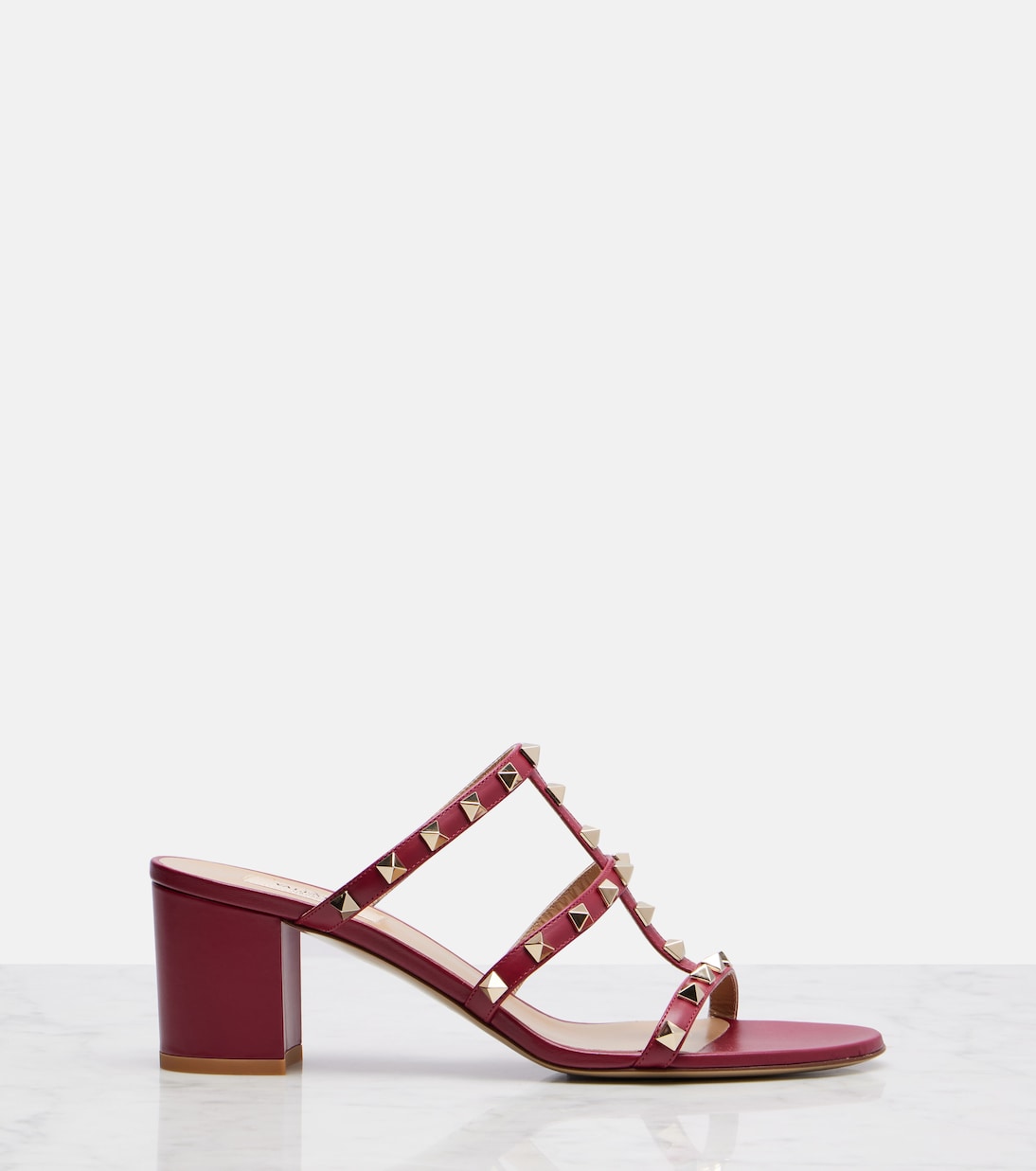 Sandalen Rockstud 70 aus Leder | Valentino Garavani