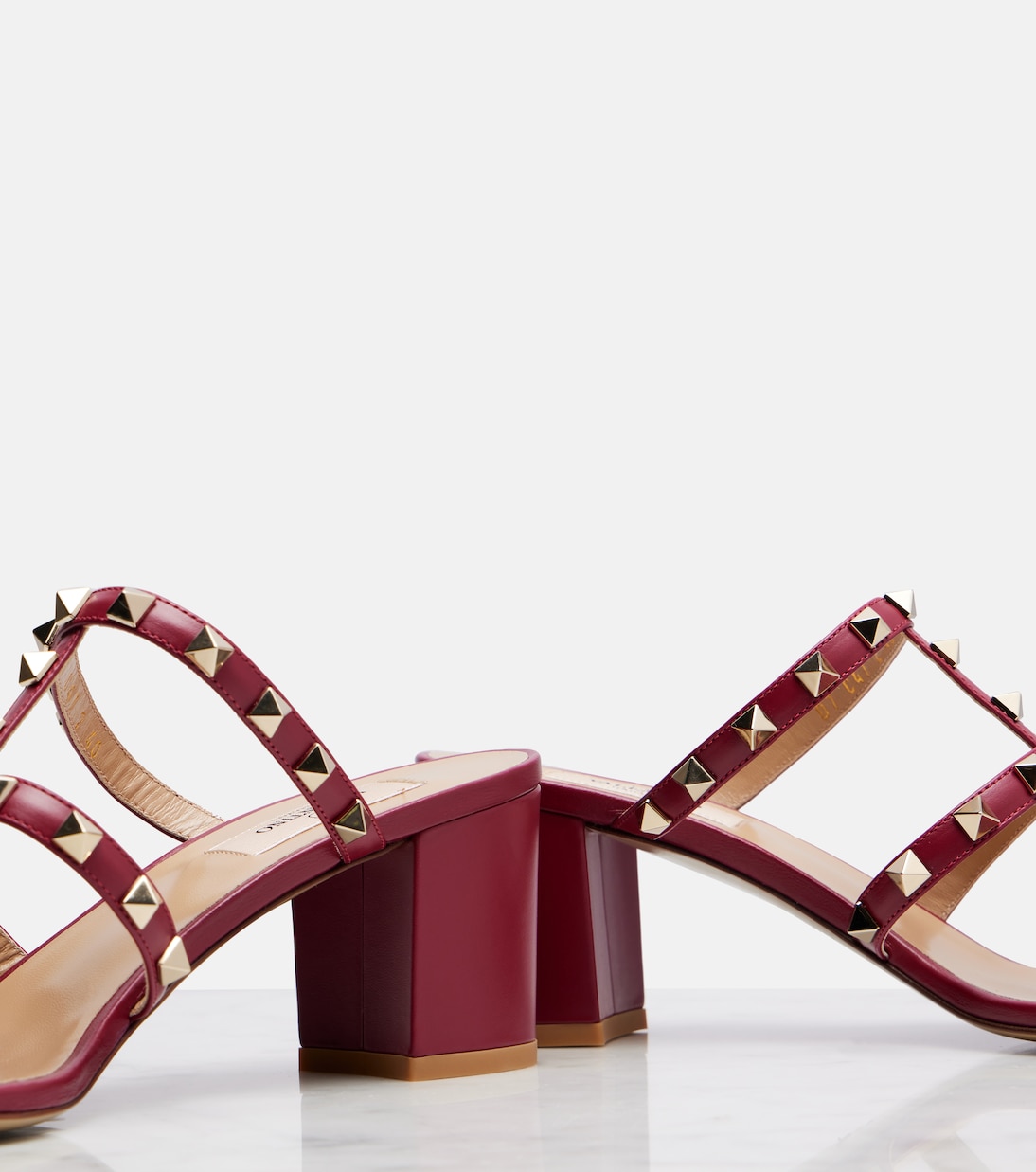 Sandalen Rockstud 70 aus Leder | Valentino Garavani
