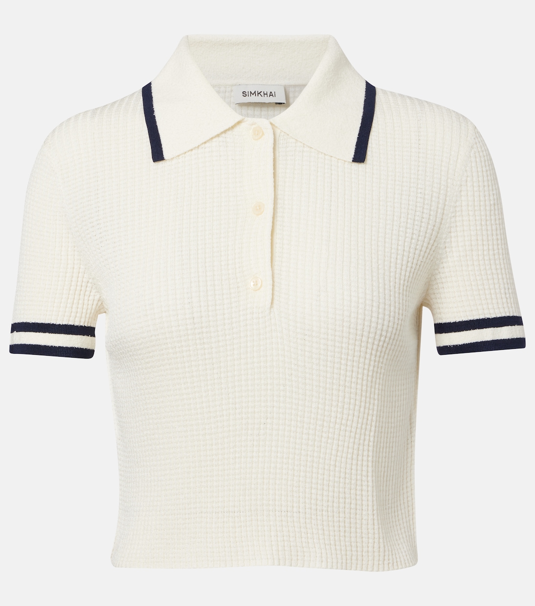 Whitten bouclé polo shirt | Simkhai