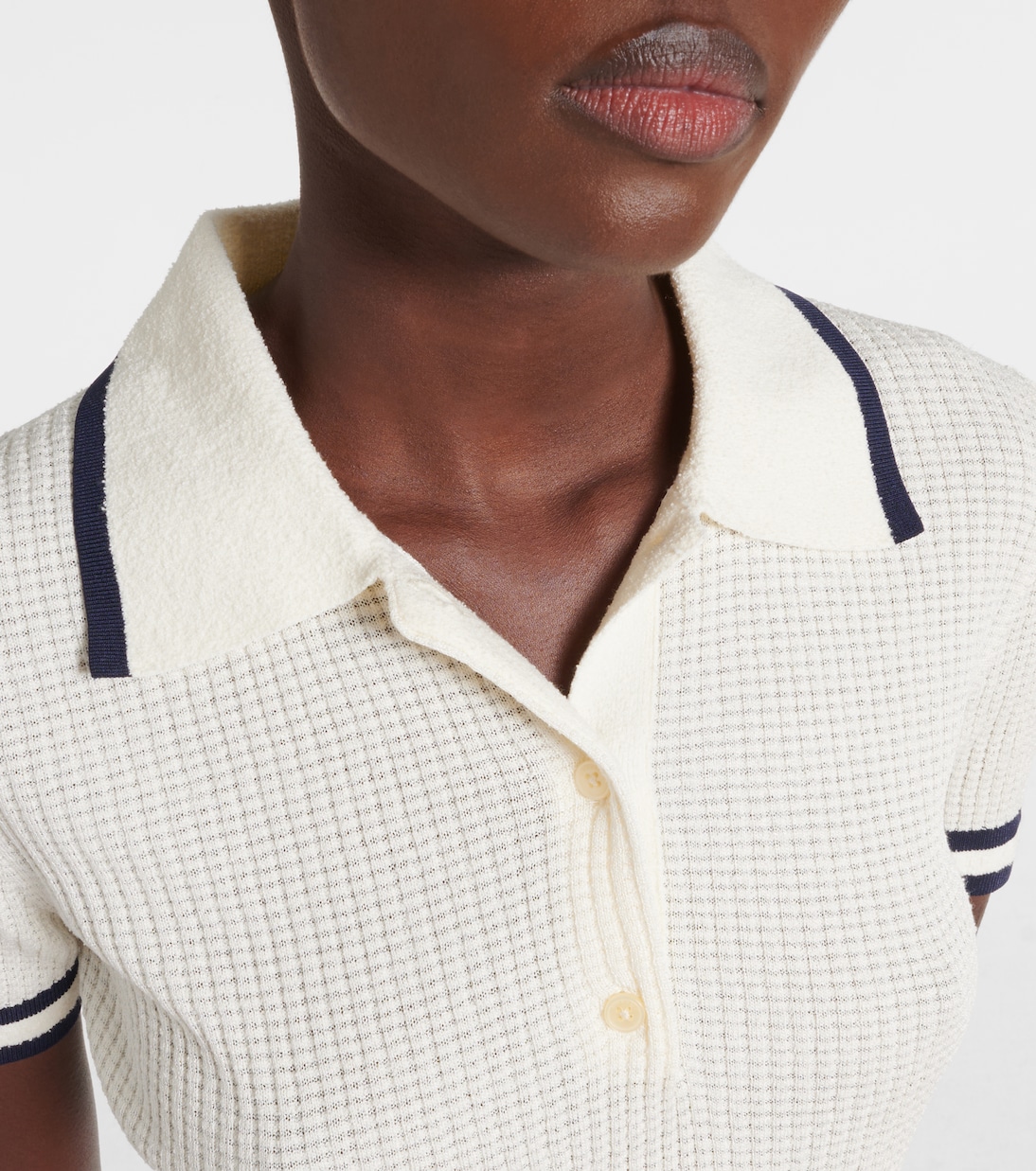 Whitten bouclé polo shirt | Simkhai