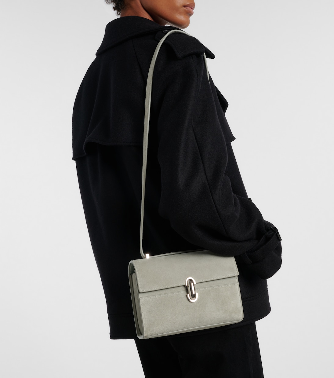 Symmetry 19 Mini suede shoulder bag | Savette