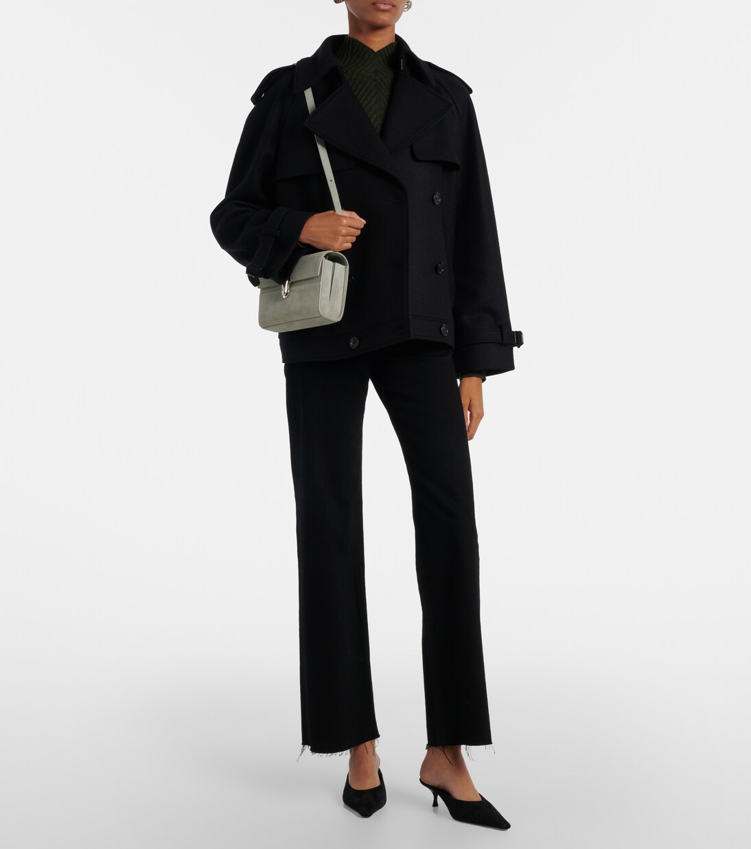 Symmetry 19 Mini suede shoulder bag | Savette