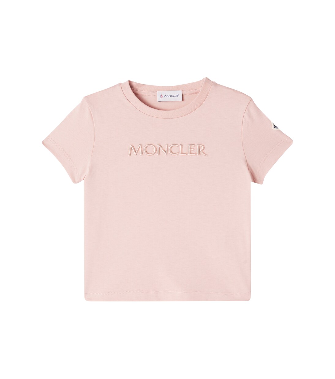 Logo embroidered cotton jersey T-shirt | Moncler Enfant