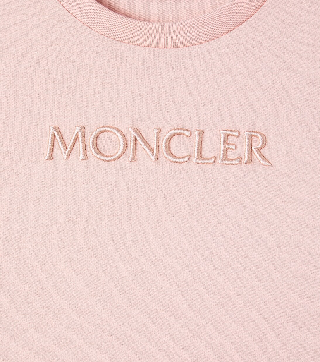 Logo embroidered cotton jersey T-shirt | Moncler Enfant