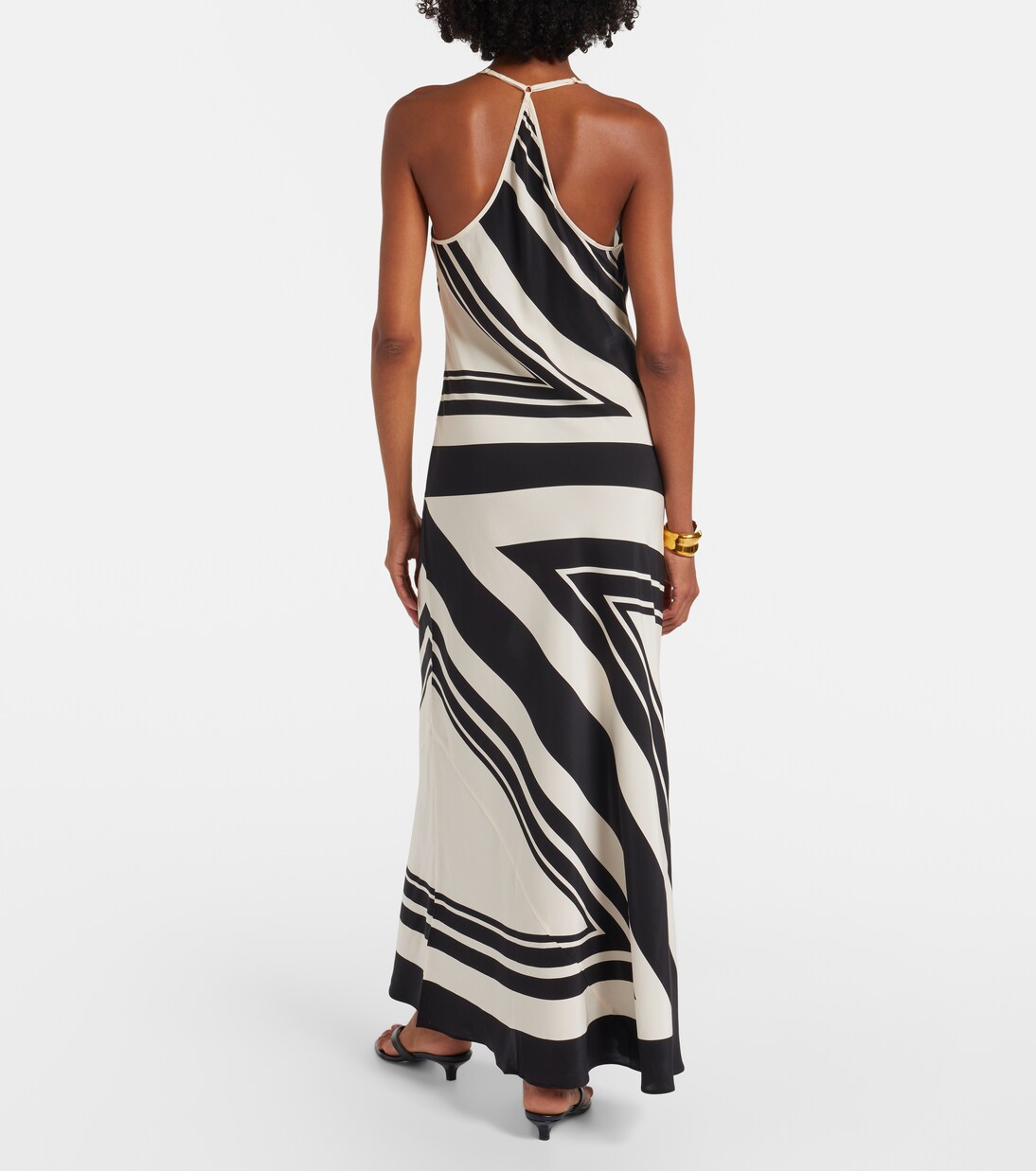 Pietra printed silk crêpe maxi dress | SIR