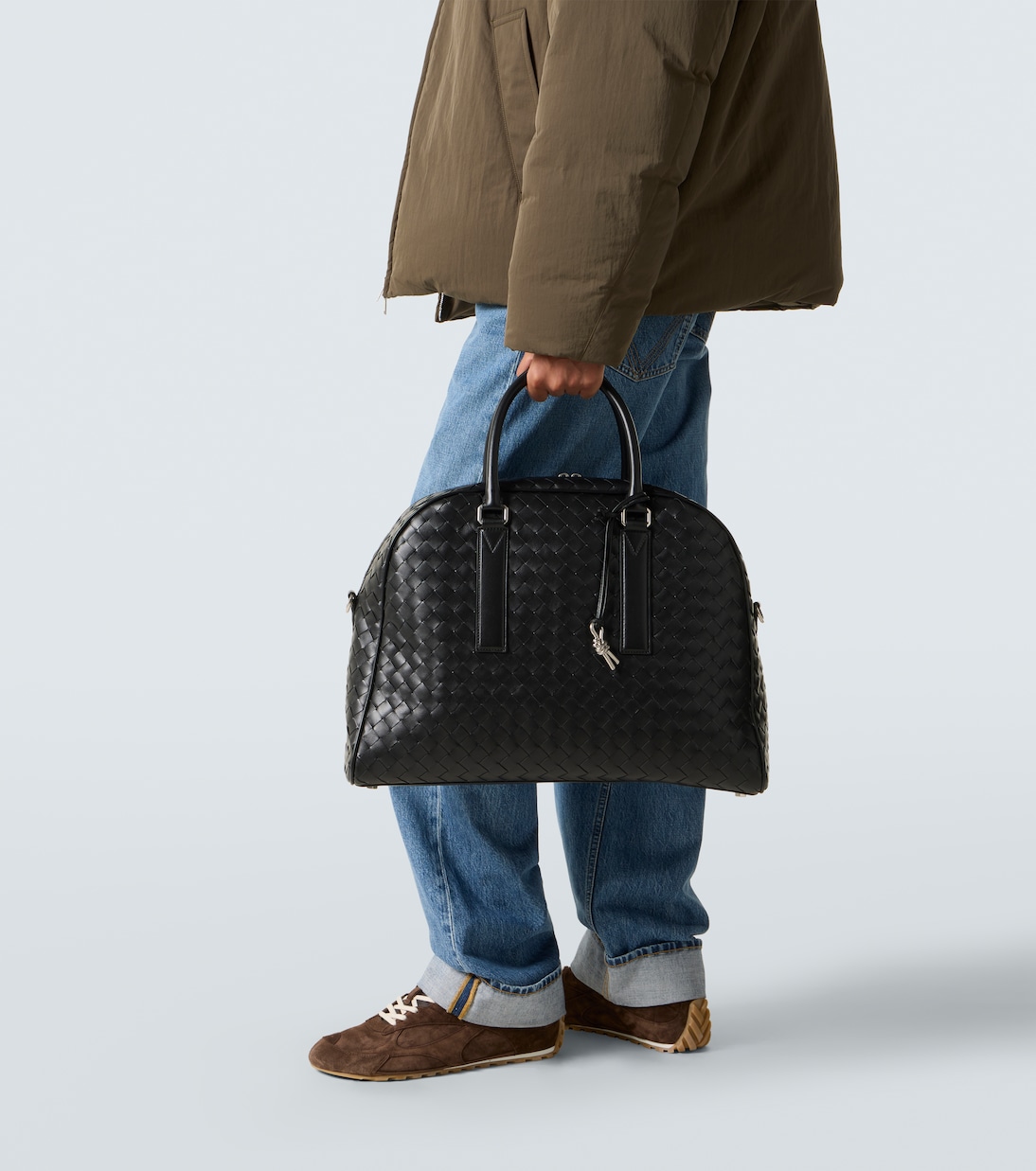 Getaway Intrecciato leather duffel bag | Bottega Veneta