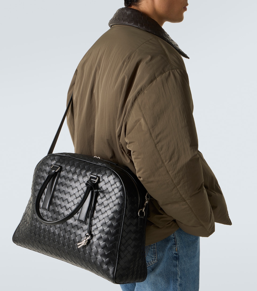 Getaway Intrecciato leather duffel bag | Bottega Veneta