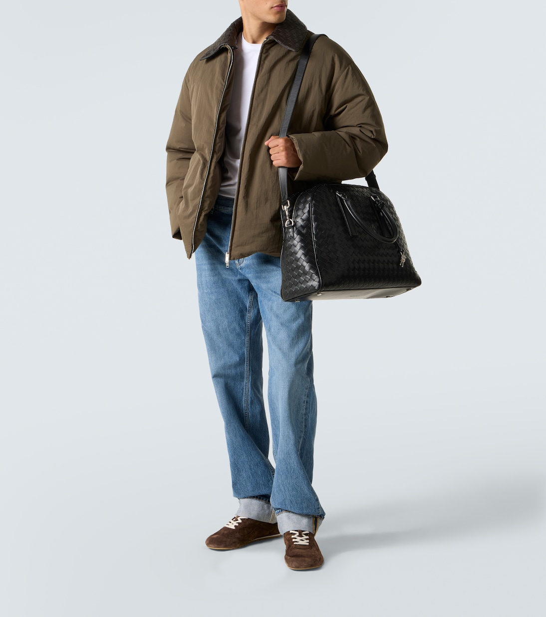 Getaway Intrecciato leather duffel bag | Bottega Veneta