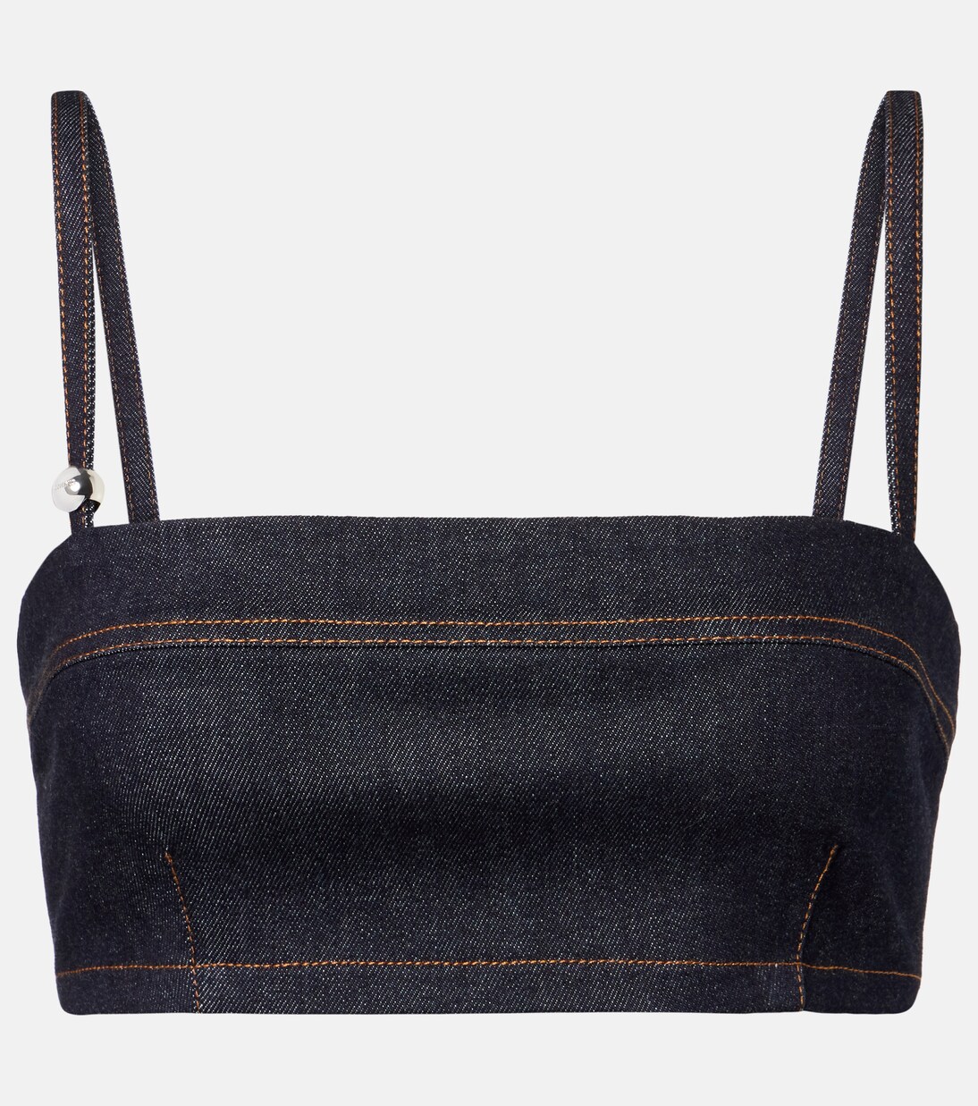 Bisou De-Nîmes denim bra top | Jacquemus