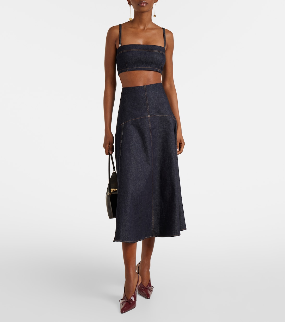 Bisou De-Nîmes denim bra top | Jacquemus