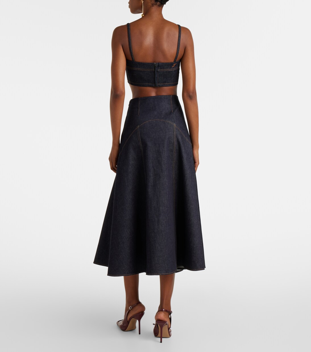 Bisou De-Nîmes denim bra top | Jacquemus