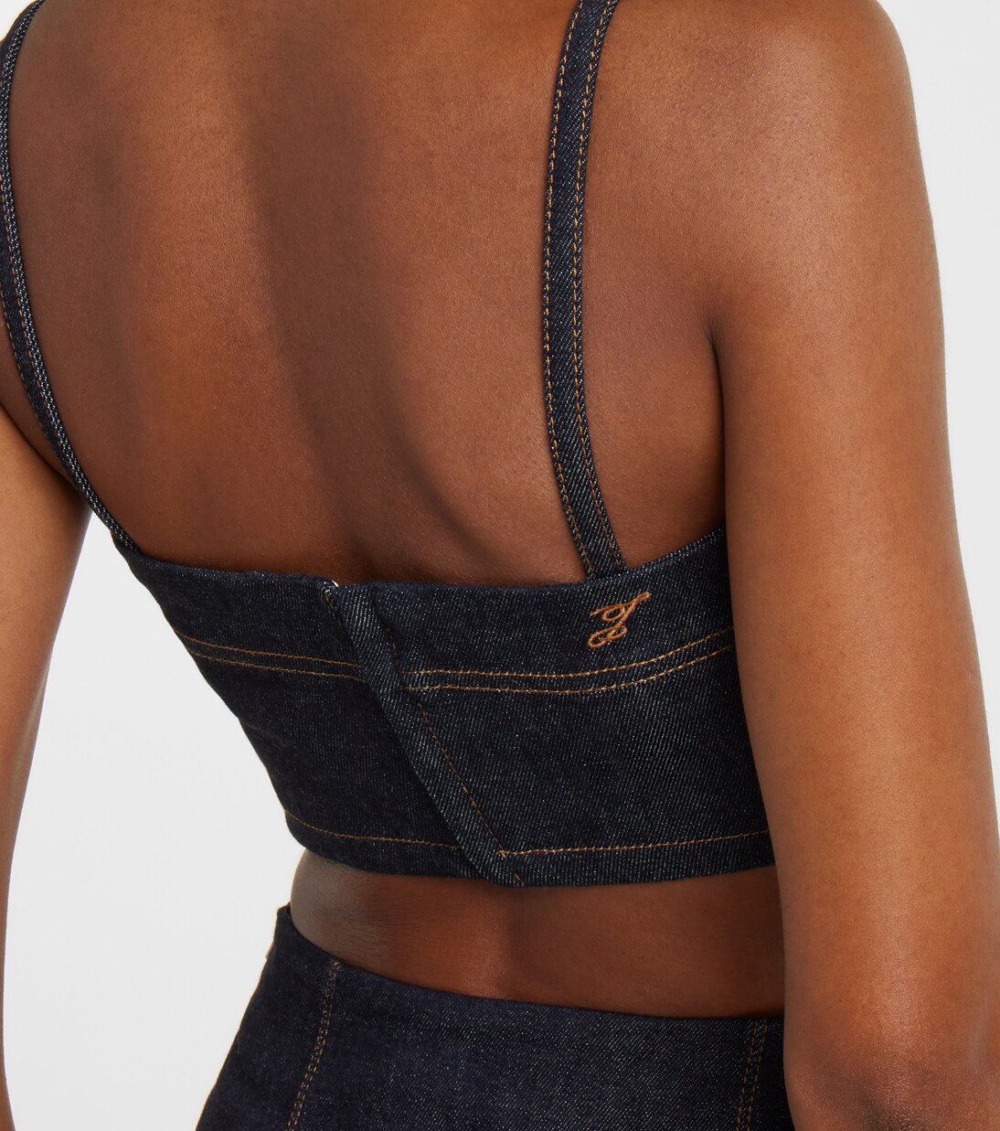 Bisou De-Nîmes denim bra top | Jacquemus