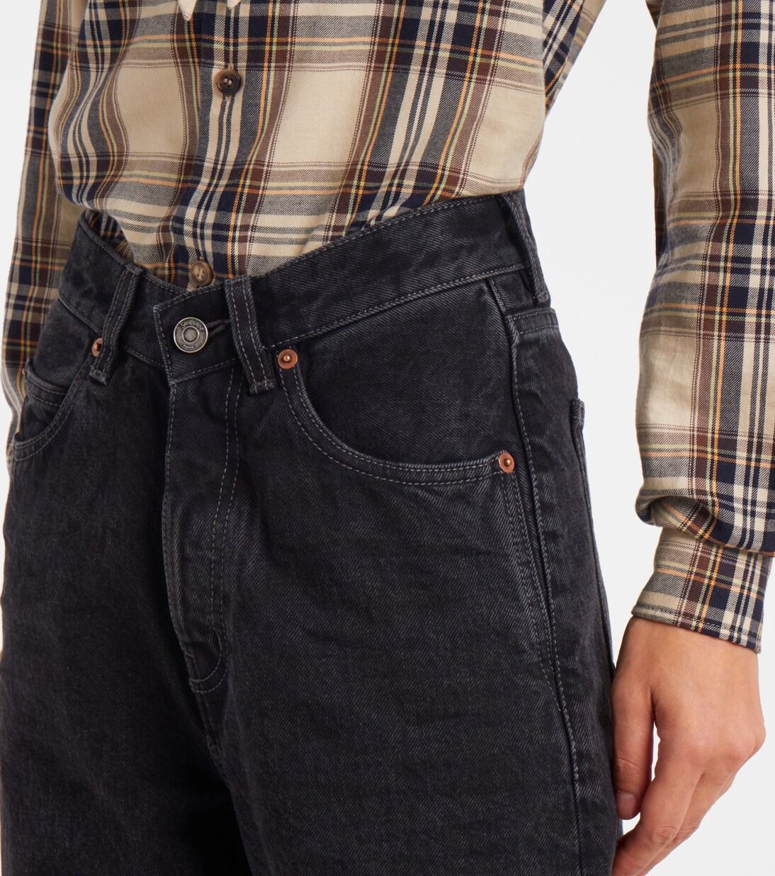 V-Waist wide-leg jeans | Saint Laurent