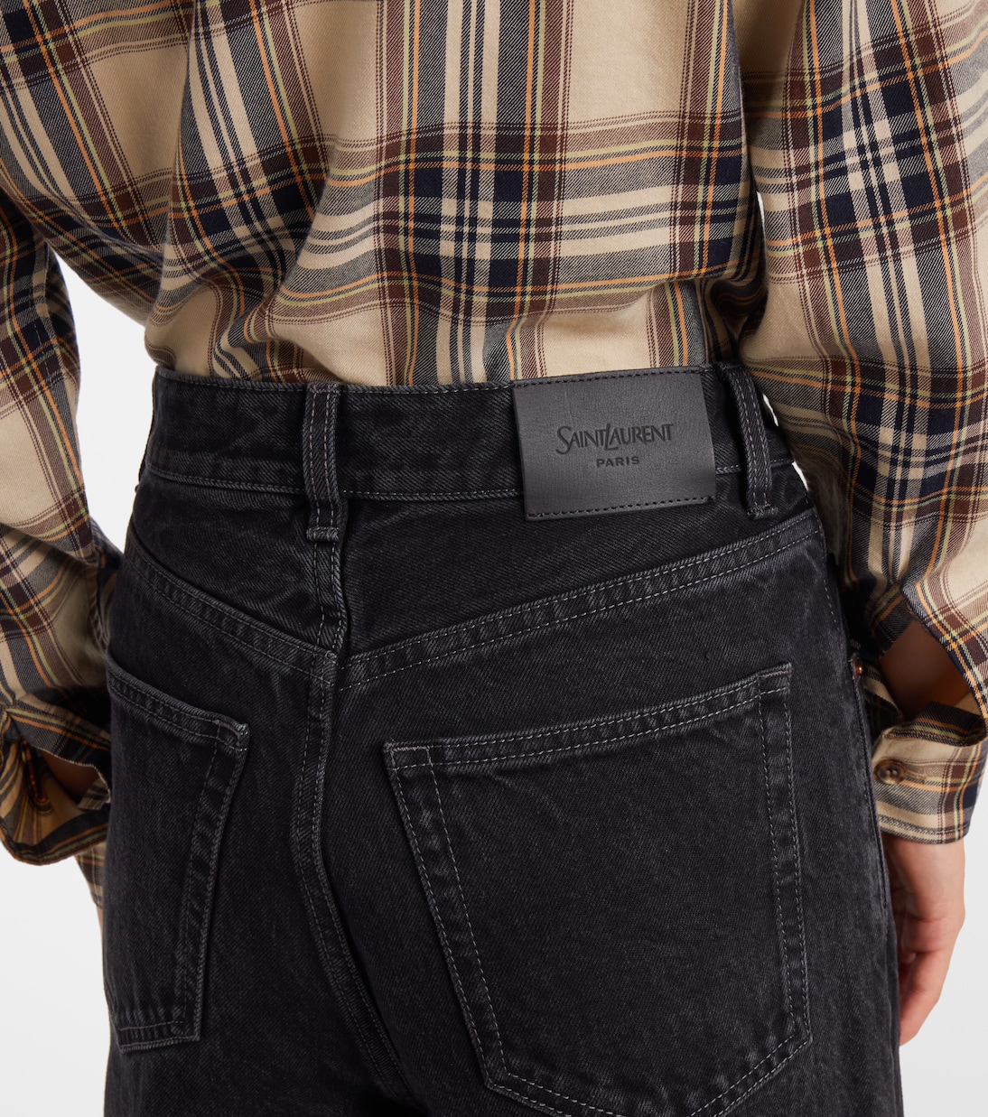 V-Waist wide-leg jeans | Saint Laurent