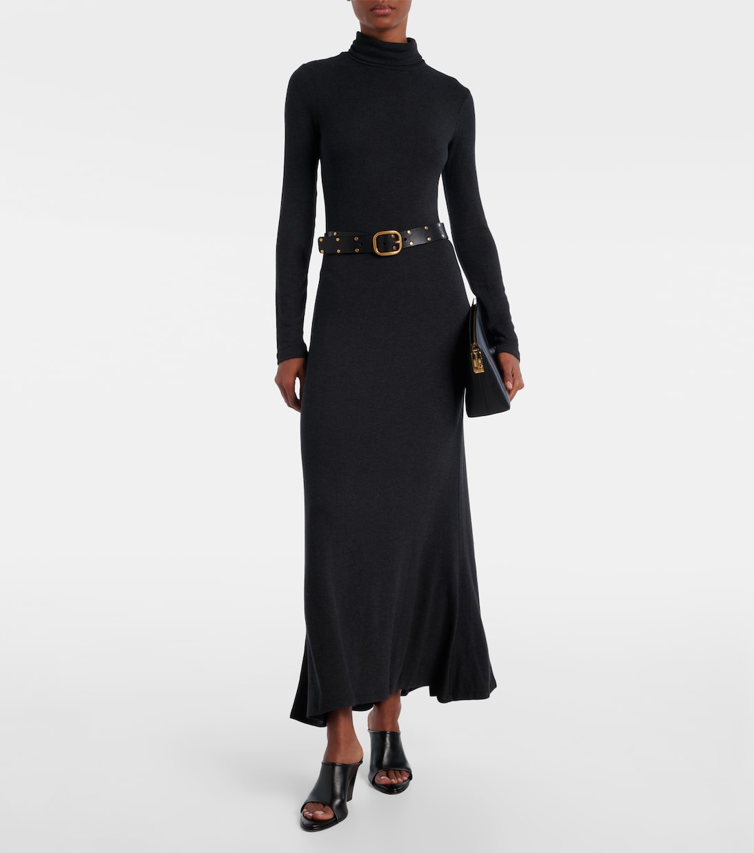 Vanya turtleneck jersey maxi dress | Staud
